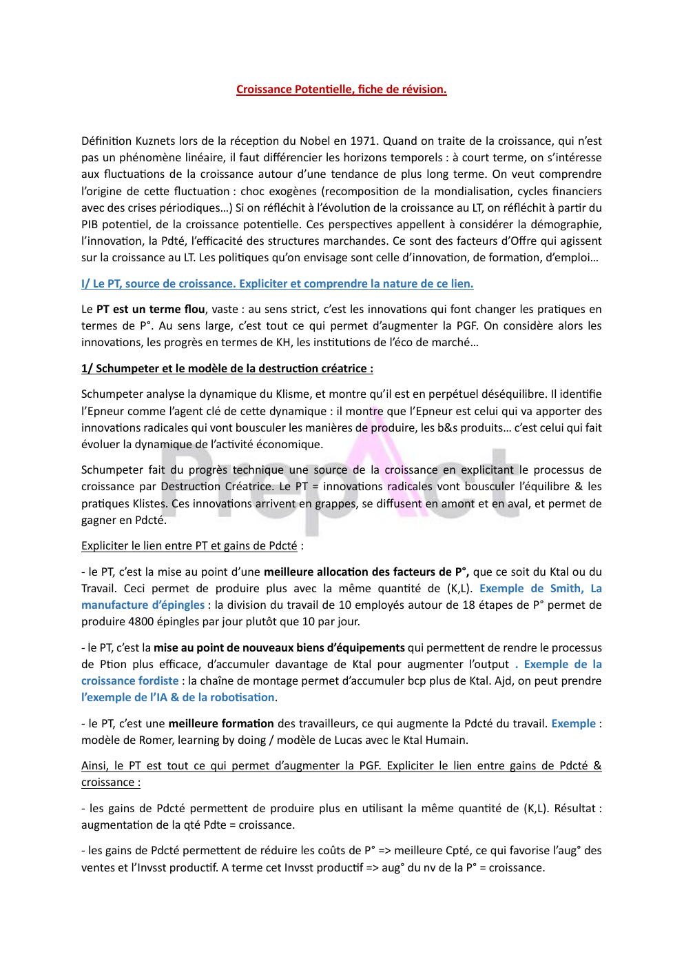 Aperçu fiche Croissance
