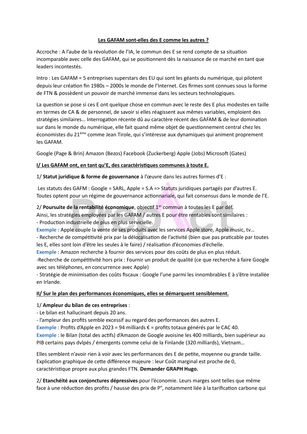 Aperçu sujet GAFAM