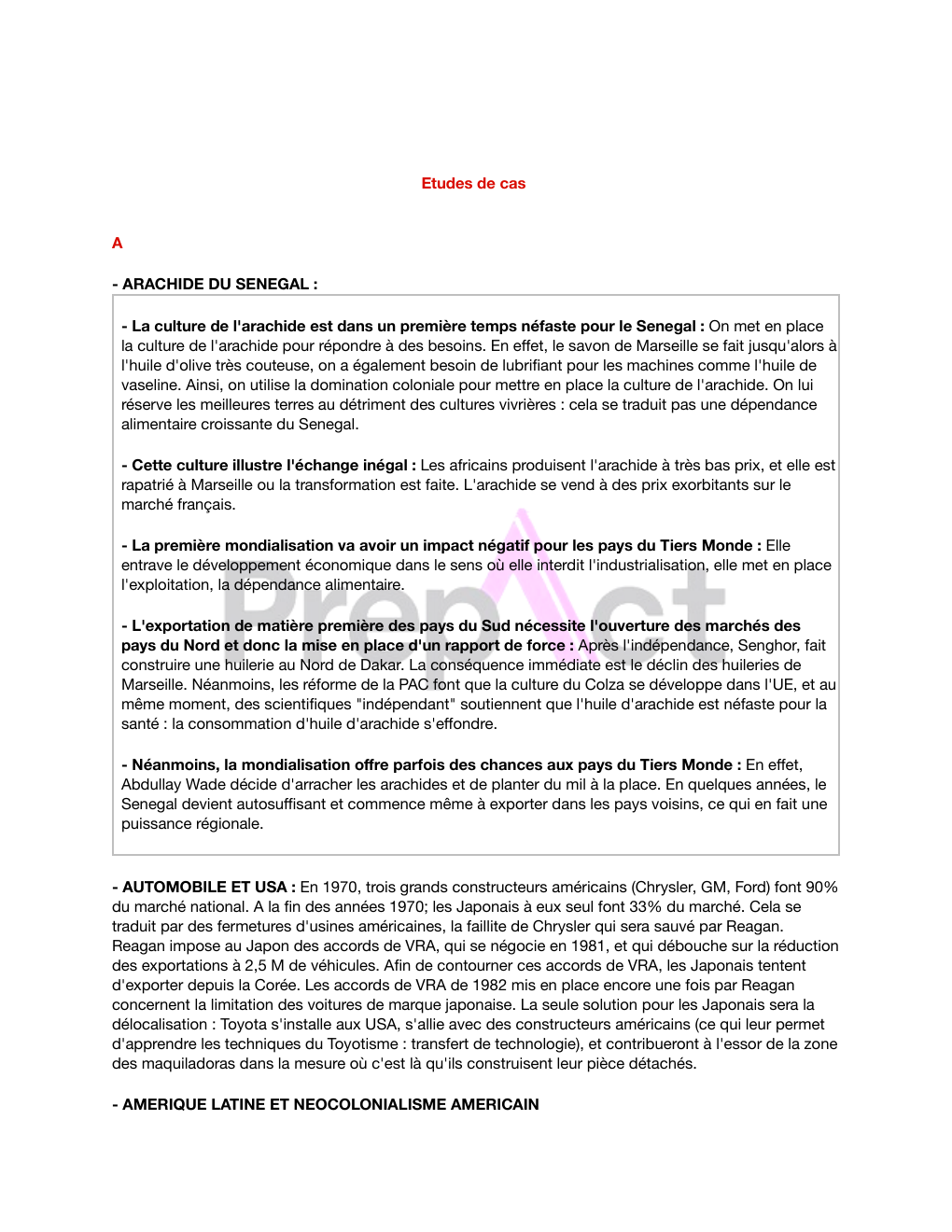 Aperçu Exemples alphabétiques